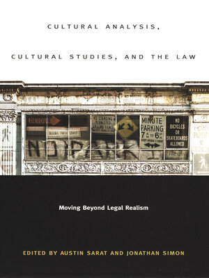 cover image of Cultural Analysis, Cultural Studies, and the Law